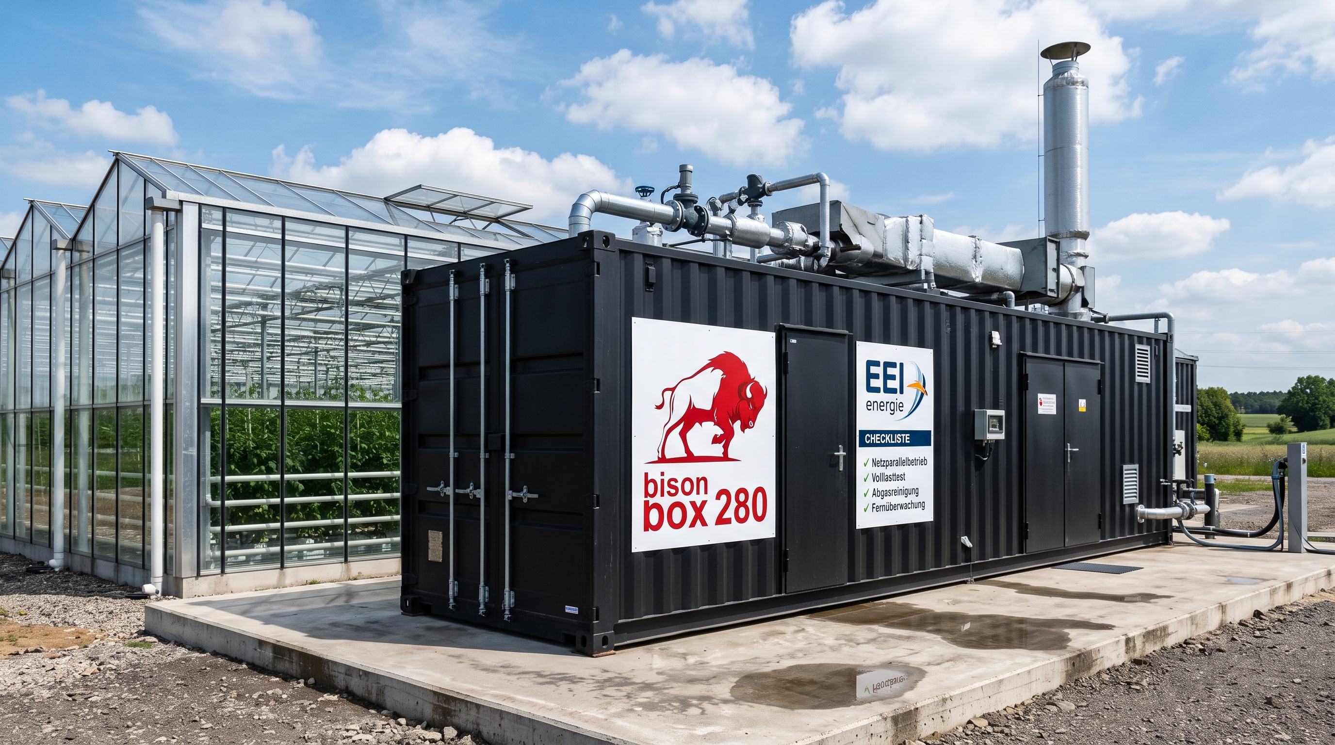 Bison Box 280 auf dem Betriebsgelände
