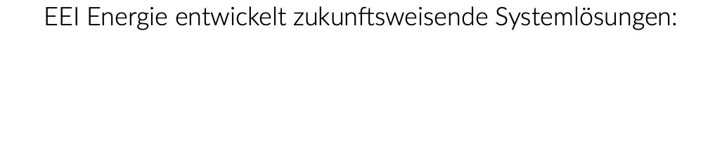 EEI Energie entwickelt zukunftsweisende Systemlösungen: Weiterentwicklung der Kraft-Wärme-Kopplung auf Basis von Blockheizkraftwerken und Wärmepumpen 